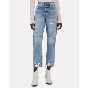 Frame Denim Le Original Distressed Straight-Leg Jeans size 25